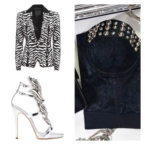 Forever 21 Studded Black Floral Lace Cropped Corset Bustier